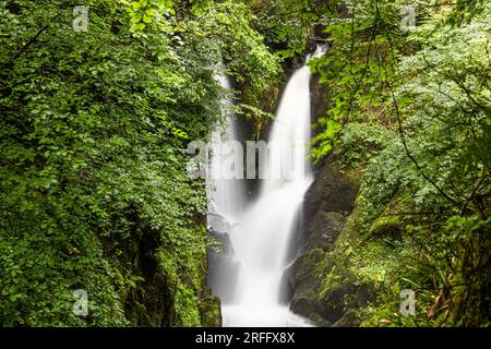 Stoch Ghyll Force waterfall Lake District UK Stock Photo