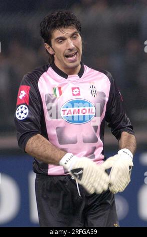 Turin Italy 2003-02-25, Gianluigi Buffon, goalkeeper of Juventus