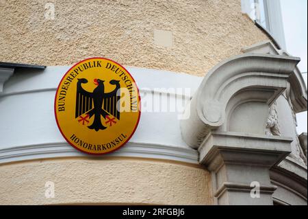 Salzburg City, Salzburg, Austria. September 21, 2014. Honorary Consul Federal Republic of Germany Stock Photo