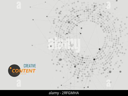 Global network connection. World map point and line composition concept of global business. Vector Illustration Stock Vector