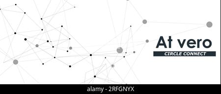 Global network connections with points lines. Vector connections Stock Vector