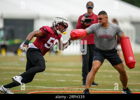 Washington Commanders NFL Training Camp Offensive, Defensive Line