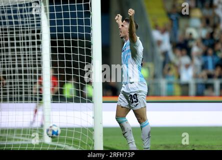 Rijeka, Croatia. 30th Aug, 2023. Players of HNK Rijeka during the training  session at HNK Rijeka Stadium in Rijeka, Croatia, on August 30, 2023. ahead  of the UEFA Conference League playoff 2nd