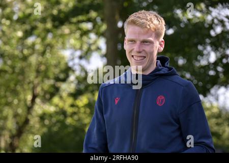 Jerdy Schouten Bolonha Retrato Durante Futebol Italiano Série Jogo