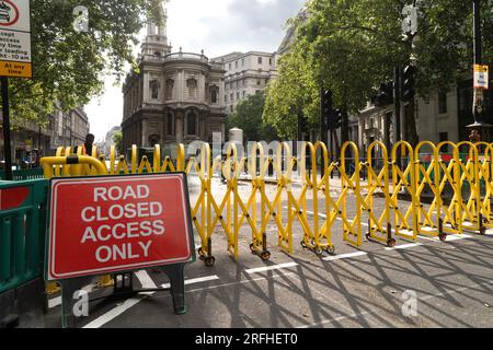 Strand Aldwych The pedestrianisation of Strand, A major new public space for London Stock Photo