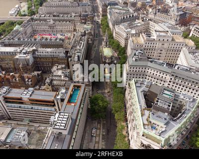 Strand Aldwych The pedestrianisation of Strand, A major new public space for London Stock Photo