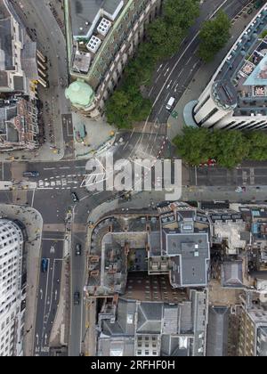 Strand Aldwych The pedestrianisation of Strand, A major new public space for London Stock Photo