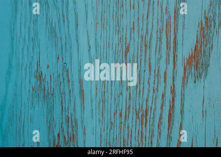 blue old broken wooden planks background Stock Photo