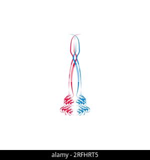 brush art toilet cleaner symbol decoration vector Stock Vector
