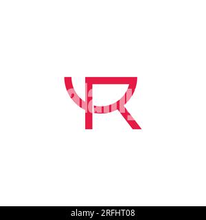 letter r bowl symbol simple logo vector Stock Vector