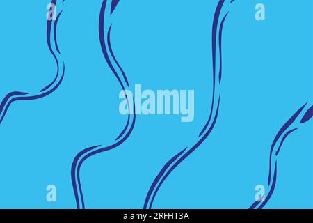 blue river flow simple background vector Stock Vector