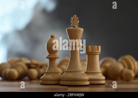 Close-up of a rook chess piece Stock Photo - Alamy