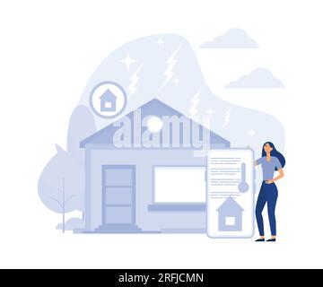 Home technologies concept, smart house appliance automation, mobile application, flat vector modern illustration Stock Vector
