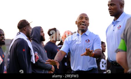 Latrobe, PA, USA. 30th July, 2023. Ronde Barber during the Pittsburgh Steelers training camp in Latrobe, PA. Jason Pohuski/CSM/Alamy Live News Stock Photo