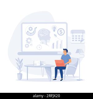 Financial investments marketing analysis. guarantee of security financial savings and money turnover. flat modern vector illustration Stock Vector