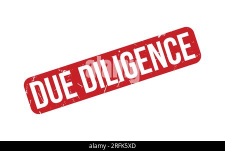 Due Diligence rubber grunge stamp seal vector Stock Vector