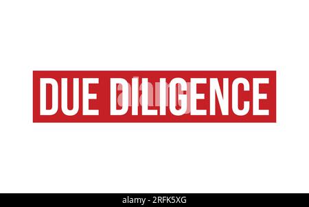 Due Diligence Rubber Stamp Seal Vector Stock Vector