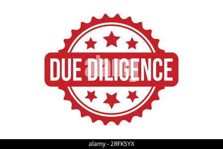 Due Diligence rubber grunge stamp seal vector Stock Vector