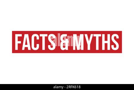 Facts & Myths Rubber Stamp Seal Vector Stock Vector