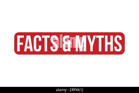 Facts & Myths Rubber Stamp Seal Vector Stock Vector