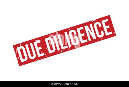 Due Diligence Rubber Stamp Seal Vector Stock Vector