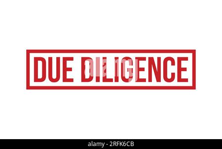 Due Diligence Rubber Stamp Seal Vector Stock Vector
