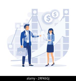 business analysis and planning, business growth. business presentation, online advertising. flat vector modern illustration Stock Vector