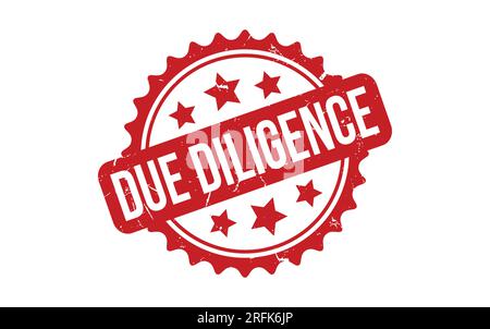 Due Diligence rubber grunge stamp seal vector Stock Vector