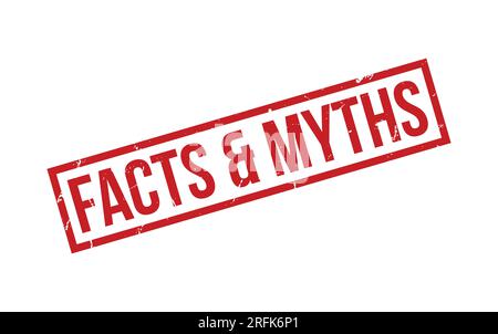 Red Facts & Myths Rubber Stamp Seal Vector Stock Vector