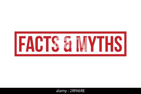 Red Facts & Myths Rubber Stamp Seal Vector Stock Vector