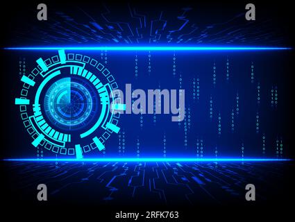 Abstract technology background. Futuristic interface. Vector illustration Stock Vector