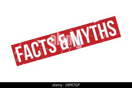 Facts & Myths Rubber Stamp Seal Vector Stock Vector