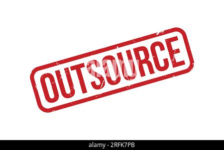 Red Outsource Rubber Stamp Seal Vector Stock Vector Image & Art - Alamy