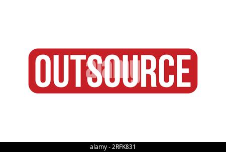 Outsource Rubber Stamp Seal Vector Stock Vector
