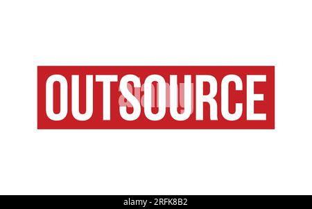 Outsource Rubber Stamp Seal Vector Stock Vector