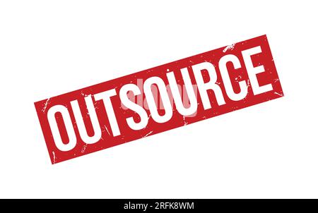 Outsource Rubber Stamp Seal Vector Stock Vector