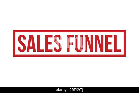 Red Sales Funnel Rubber Stamp Seal Vector Stock Vector