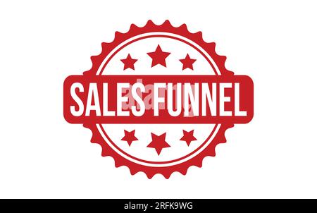 Sales Funnel rubber grunge stamp seal vector Stock Vector