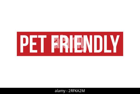 Pet Friendly Rubber Stamp Seal Vector Stock Vector