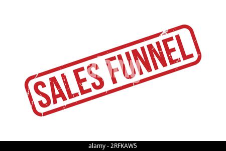Red Sales Funnel Rubber Stamp Seal Vector Stock Vector