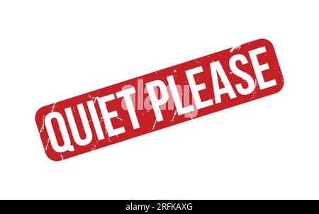 Quiet Please rubber grunge stamp seal vector Stock Vector