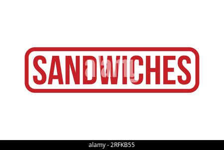 Red Sandwiches Rubber Stamp Seal Vector Stock Vector Image & Art - Alamy