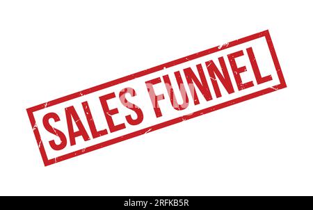 Red Sales Funnel Rubber Stamp Seal Vector Stock Vector