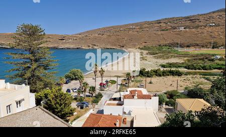 Paralia Paraporti - Παραλία Παραπόρτι, Chora, Andros island, Greece, Southern Europe Stock Photo