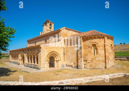 Nuestra Señora de la Asuncion church. Duraton, Segovia province, Castilla Leon, Spain. Stock Photo