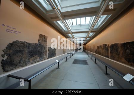 London, England, UK - August 4, 2022. British Museum interior in London. A London museum with art, culture and human history collections and exhibits. Stock Photo