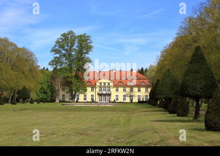 Schloss Castle Hasenwinkel Hotel in Bibow, Mecklenburg-Vorpommern in Germany Stock Photo