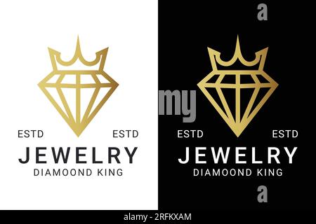 Luxury Crown Diamond Jewelry Logo Design Stock Vector Image & Art - Alamy