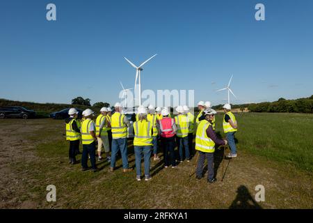 Den Brook Windfarm, Devon, UK Stock Photo