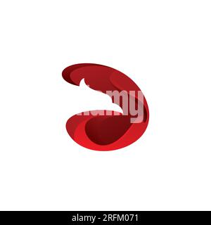 Eagle Head Abstract Logo. Eagle Paperart Design vector Stock Vector